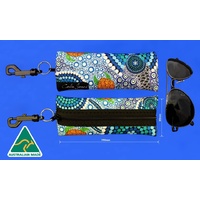 Bunabiri Aboriginal Art Neoprene Eyewear Case - Colours of the Reef