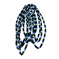 Torres Strait Island Stretch Necklace - 4 Colour Wooden Bead
