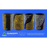 Bunabiri Aboriginal Art Neoprene Can Cooler - Fire Country