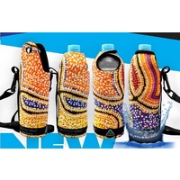 Bunabiri Aboriginal Art Neoprene Water Bottle Cooler - Snake Dreaming