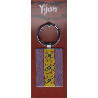 Yijan Aboriginal Art Boxed Metal Keyring - Women Dreaming 