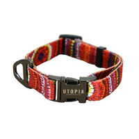 Utopia Aboriginal Design Dog Collar - Sunrise in My Mother's Country [size: Large]