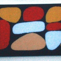 Better World Aboriginal Art Magnetic Bookmark - Stones