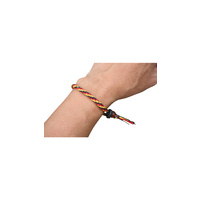 Aboriginal Wristband - 3 Col Wax Round Braid
