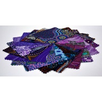 Dreamtime 5" PURPLE Fabric Pack (40) - Aboriginal design Fabric