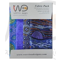 Aboriginal Fabric 4pce Quarter Pack [Purple] - Aboriginal Design Fabric