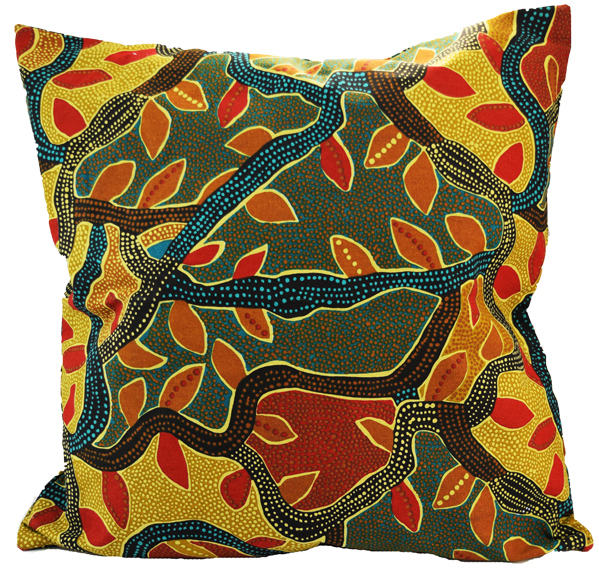Jijaka Aboriginal Art Cushion Cover TeeTree