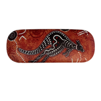 Chernee Sutton Aboriginal Art Hardcover Glasses Case - Matjumpa (Kangaroo) 