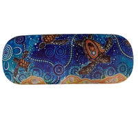 Chernee Sutton Aboriginal Art Hardcover Glasses Case - Yuanati (Turtle)