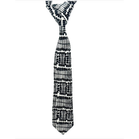 Better World Aboriginal Art Digital Print Boxed Polyester Tie - Watiya Tjuta (Black)
