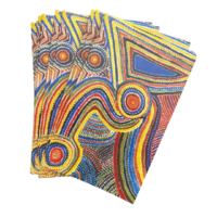 Yijan Aboriginal Dot Art Postcard Giftcard Set with Pen (10) - Two Boys Country