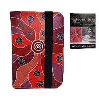 Hogarth Aboriginal Art PU Passport Holder - Central Land