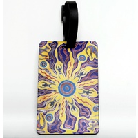 Tobwabba Aboriginal Art Soft PVC Luggage Tag - Spiritual Lands