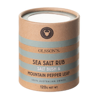 Olssons Kraft Cannister - Sea Salt Rub (Salt Bush &amp; Mountain Pepper) (120g)