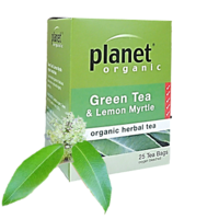 Planet Organic Green Tea/Lemon Myrtle Native Tea 25bags