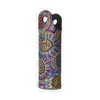 Warlukurlangu Aboriginal Art Neoprene Water Bottle Cooler - Edible Fungus Dreaming