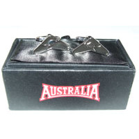 Australia Brand Cufflinks - Boomerang Shape with Kangaroo