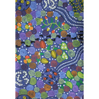 Corroboree (Blue) - Aboriginal design Fabric