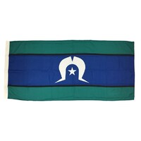 Torres Strait Islander Flagpole Flag - Knitted Polyester