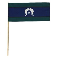 Torres Strait Islsnd Flag - Recycled PAPER Handwavers (300mm x 150mm) (Pks 25)