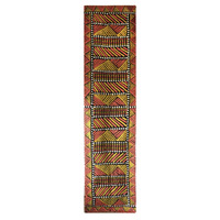 Aboriginal Art Handmade Wool Runner (Chainstitched) (76 x 304cm) - Jilamara (TI)
