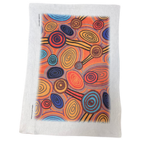 Hogarth Aboriginal Art Microfibre TeaTowel - Skipping Stones