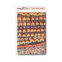 Yarliyil Aboriginal Art Tin Fridge Magnet - Sand Dunes