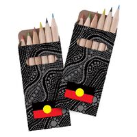 Aboriginal Flag Pencil Pack (6)