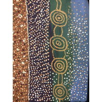 Iwiri Aboriginal Art - UNstretched Canvas (40cm x 50xm) - Kapi Tjukula (Waterholes)