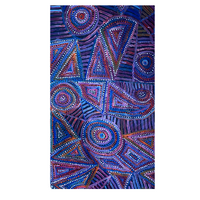 Warlukurlangu Aboriginal Art 100% Silk Scarf - Mina Mina Dreaming