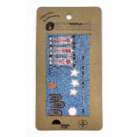 Better World Aboriginal Art Cardboard Magnetic Bookmark - Milky Way Dreaming