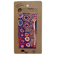 Better World Aboriginal Art Cardboard Magnetic Bookmark - Two Dogs Dreaming