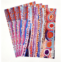 Aboriginal design Folded (Single Sheet) Wrapping Paper - Two Dogs Dreaming (2)