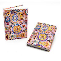 Handmade Aboriginal Art Paper RULED/LINED Notebook - My Ngarrindjeri Country Dreaming