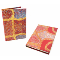 Handmade Aboriginal Art Paper RULED/LINED Notebook - Salt Lake