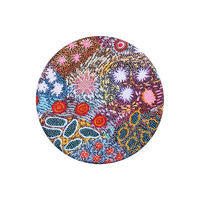 Koh Living Aboriginal Art Ceramic Coaster (Single) - Grandmother&#39;s Country