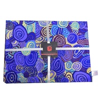 Jijaka Aboriginal Cotton Placemat Set (4) - Firestones Purple