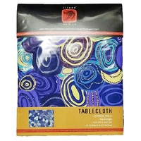 Jijaka Aboriginal Dot Art Rectangular Tablecloth - Firestones Purple