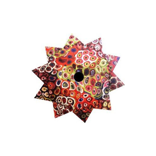 Utopia Aboriginal Art Neoprene Wine Glass Coaster Cover (Star) - Soakage