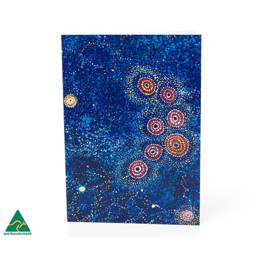 Warlukurlangu Aboriginal Art Giftcard - Seven Sisters Dreaming