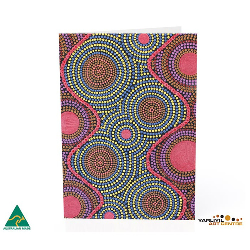 Yarliyil Aboriginal Art Recycled Giftcard/Env - Families