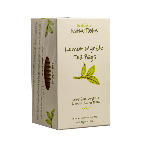 Barbushco Lemon Myrtle Teabags (25) -  individually wrapped
