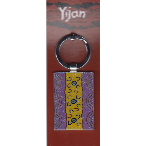 Yijan Aboriginal Art Boxed Metal Keyring - Women Dreaming 