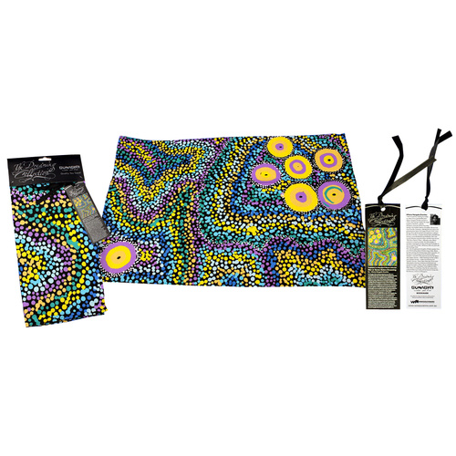 Dreaming Collection Aboriginal Art Cotton Teatowel - Seven Sisters Dreaming