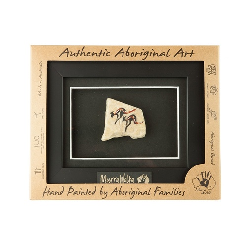 Framed Handpainted Aboriginal Rock Art