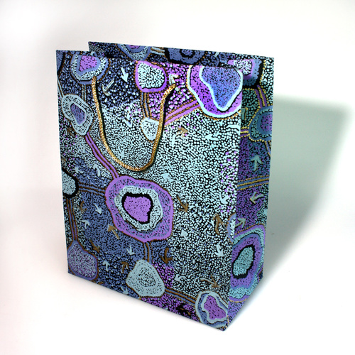 Aboriginal design Handmade Paper Giftbag (Large) - Emu Dreaming