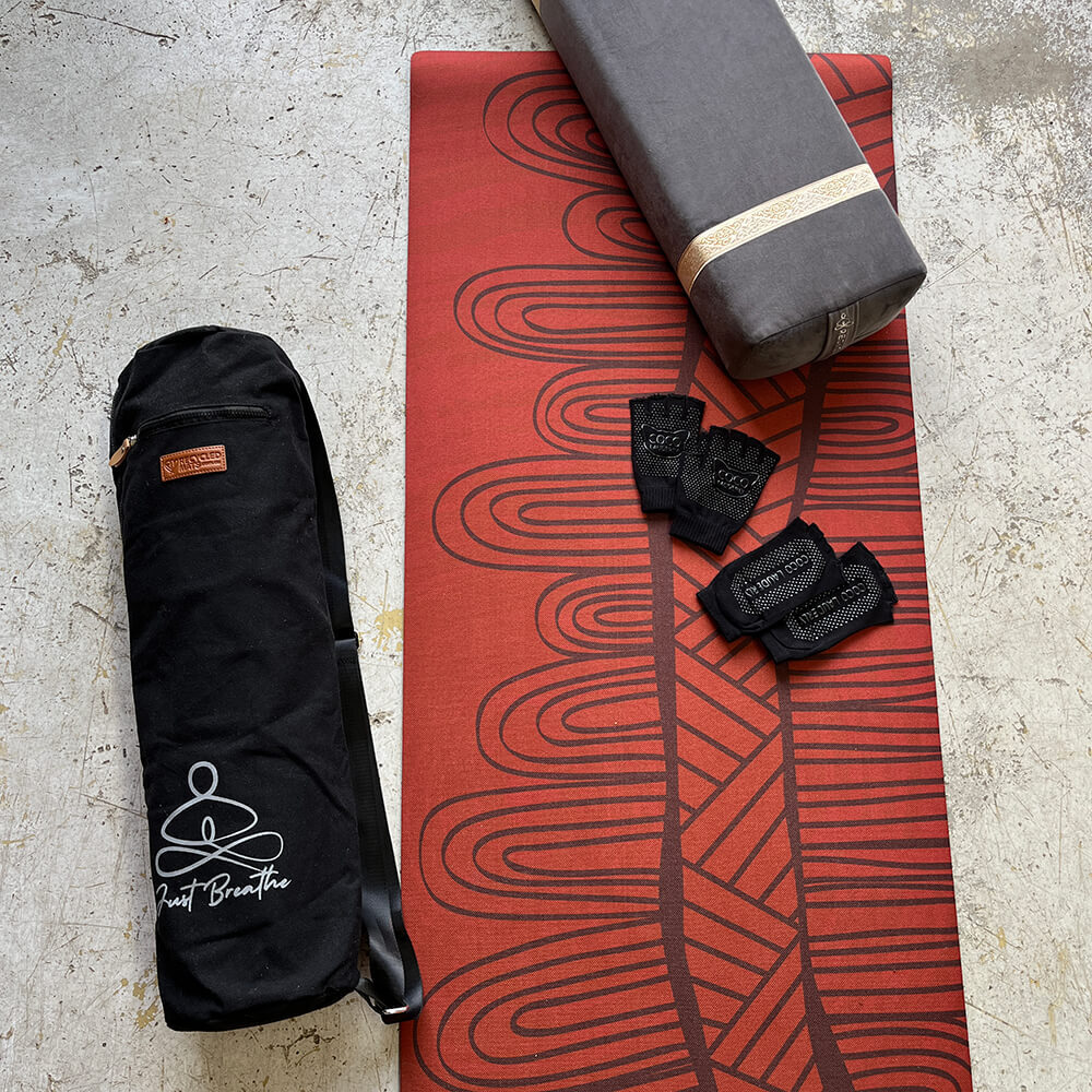 Eco Rubber Aboriginal design Yoga Mat Walk Tall