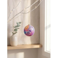 Women's Love Story GIFBOXED Xmas Bauble  (8cm) - KOH Living Aboriginal Art