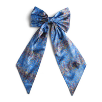 KOH Living Silky Bow Hair Clip (24cm tail) - Morning Mist