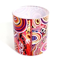 Better World Aboriginal Art Tealight Candle Holder [9cm x 8cm] - Muthabaringga